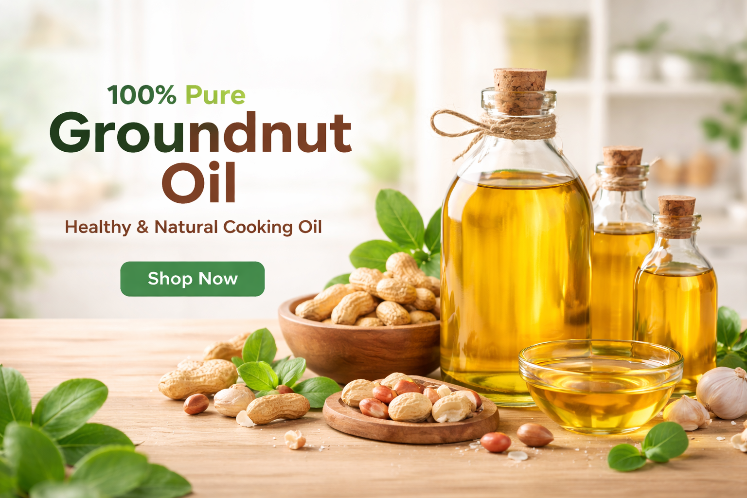 GoFormDaily cold pressed groundnut oil bottle